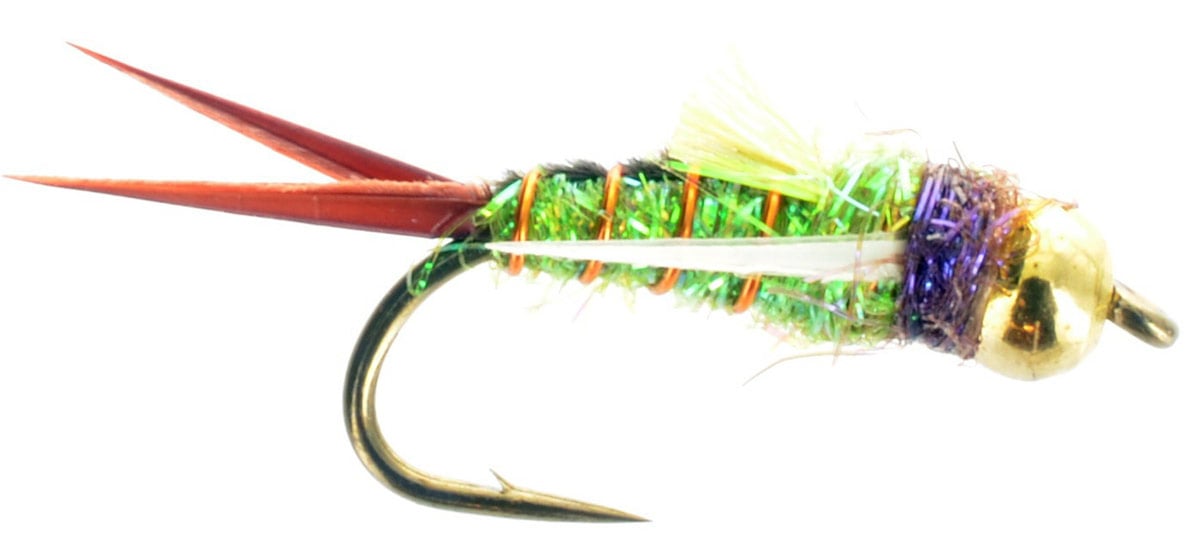Psycho Prince Nymph Caddis Green Fly Fishing Flies For Less