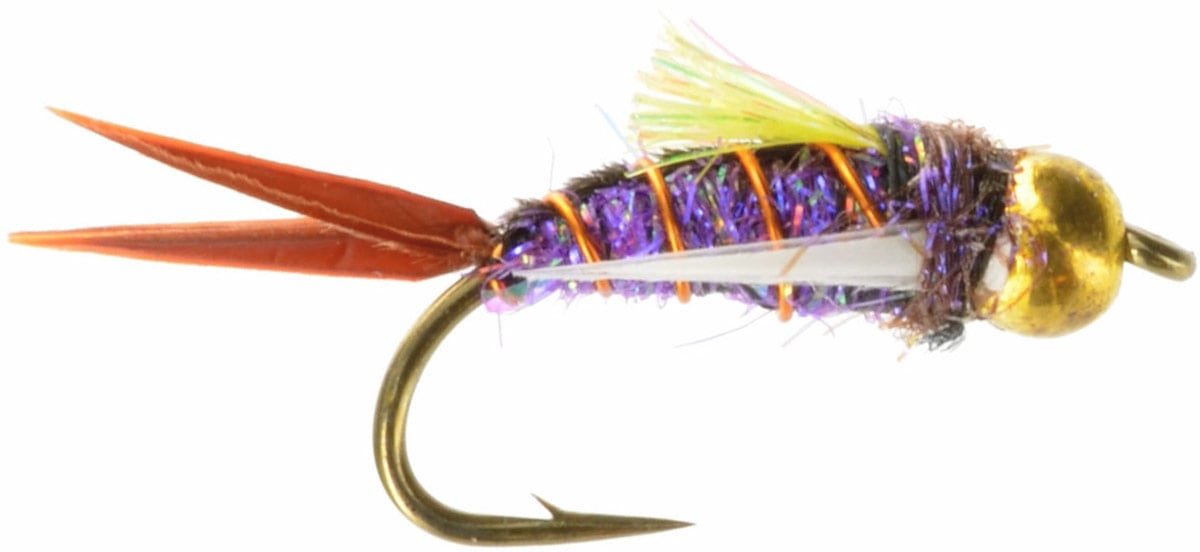 Psycho Prince Nymph - Purple  Fly Fishing Flies For Less