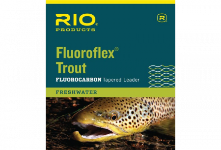 Rio Fluoroflex Trout Fluorocarbon Tapered 9 Foot Leader, Fly Fishing Flies  For Less