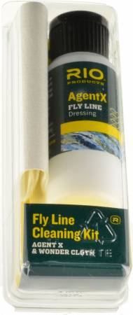 Rio Agent X & Wonder Cloth Fly Line Cleaning Kit, Fly Fishing Flies For  Less
