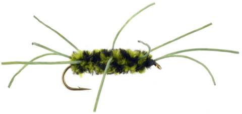 Pat's Rubberleg Stonefly - Dark Olive & Black