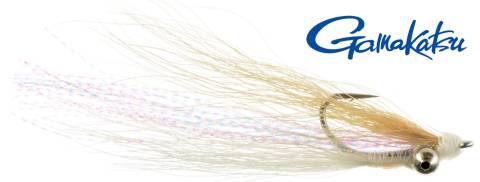Skinny Water Clouser - White & Tan