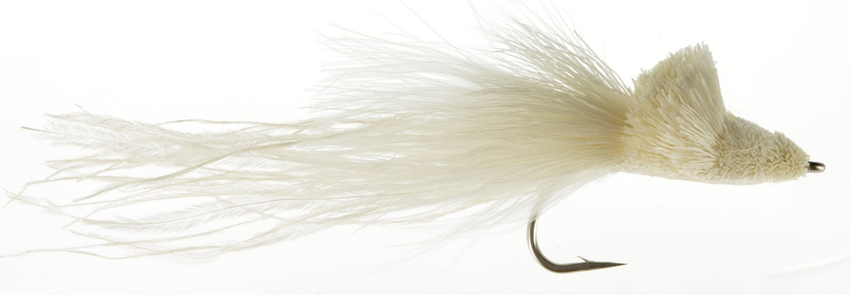 Snake Fly - White, Fly Fishing Flies For Less
