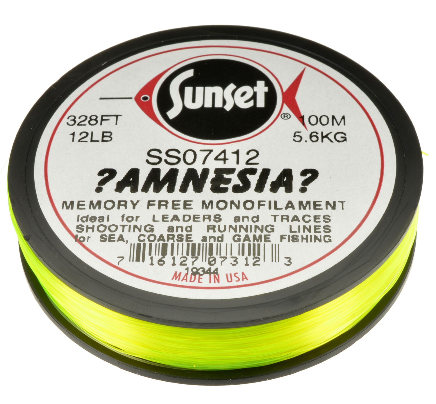 ?Amnesia? Memory Free Monofilament Chartreuse