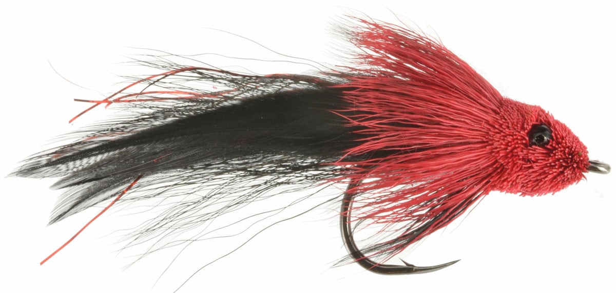 Tarpon Tantrum - Red & Black  Fly Fishing Flies For Less