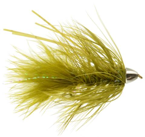 Tungsten Conehead Rubberleg Bugger - Olive