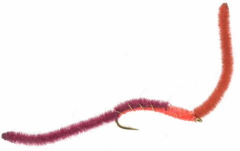 Two Tone San Juan Worm - Wine Brown