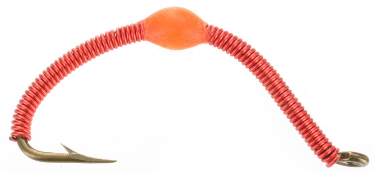 UV Wire Worm - Red, Fly Fishing Flies For Less