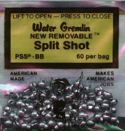 Water Gremlin Removable Lead Split Shot Weights