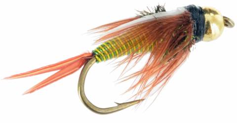 Hotwire Prince Nymph Tungsten Bead - Green & Yellow