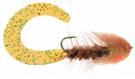 Wooly Grubber - Brown, Fly Fishing Flies For Less