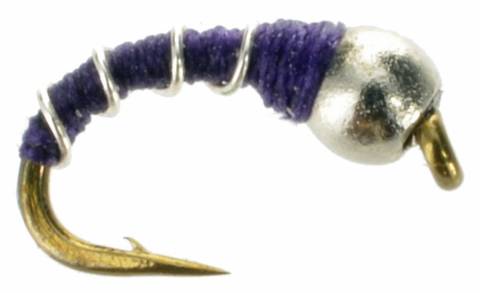 Zebra Midge Beadhead - Purple